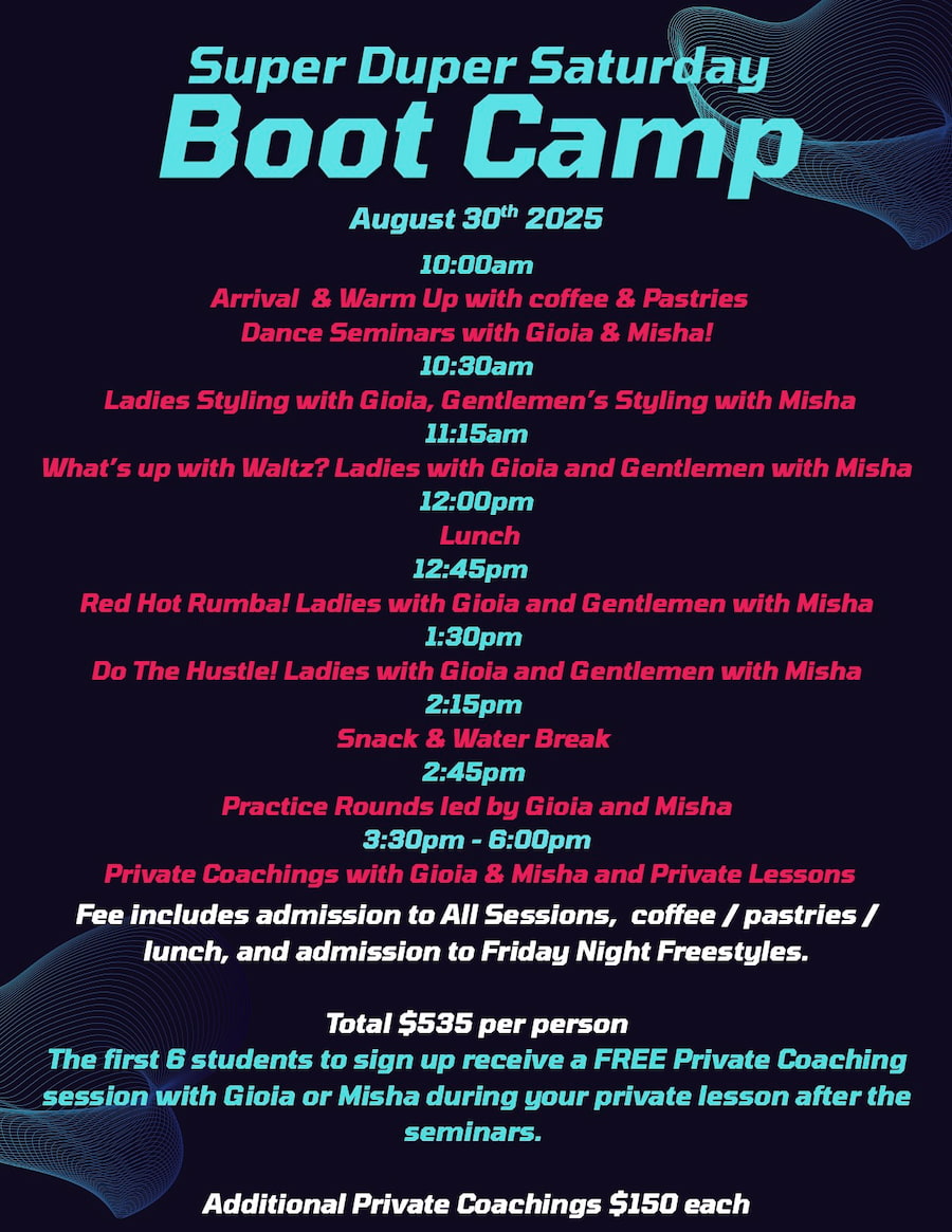 Arthur Murray Melbourne Group Class Calendar